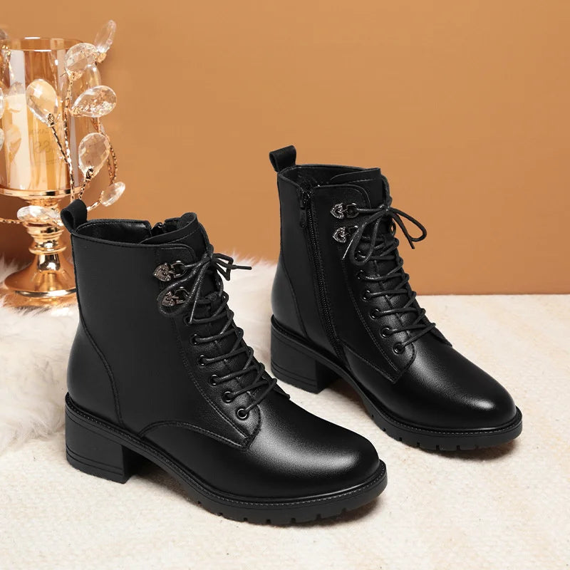 Bota Feminina Anne® - Couro Legítimo